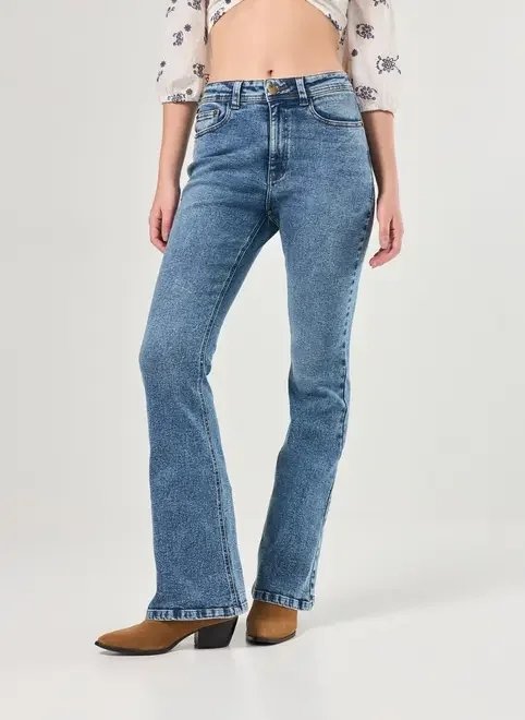 calça jeans bootcut cintura média calça jeans bootcut cintura média