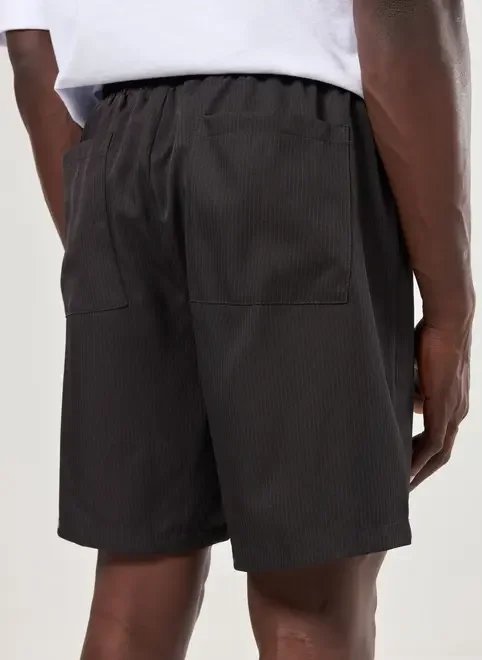 bermuda preta risca de giz bermuda preta risca de giz