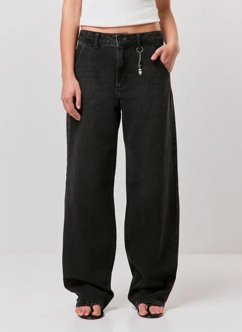 calça baggy jeans de cintura baixa calça baggy jeans de cintura baixa