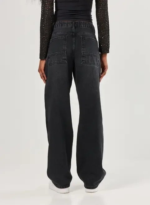 calça baggy jeans de cintura baixa calça baggy jeans de cintura baixa