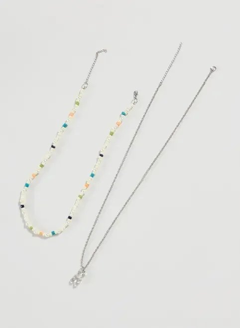 conjunto 2 colares miçanga e gummy bear conjunto 2 colares miçanga e gummy bear