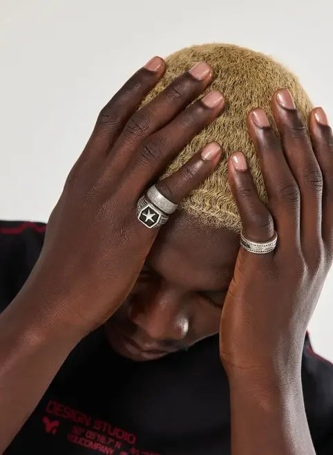 conjunto 3 anéis prateados estrela conjunto 3 anéis prateados estrela