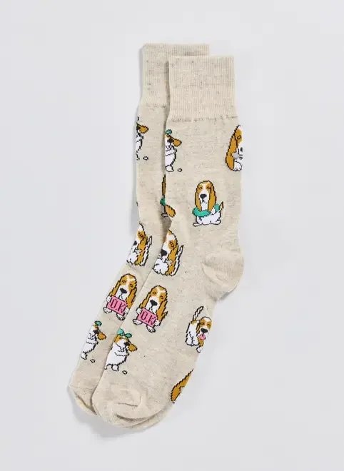 meia bege doguinho meia bege doguinho