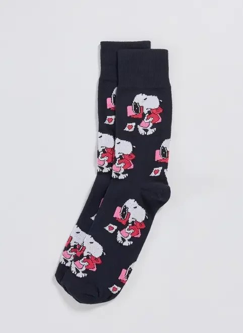 meia marinho snoopy apaixonado meia marinho snoopy apaixonado