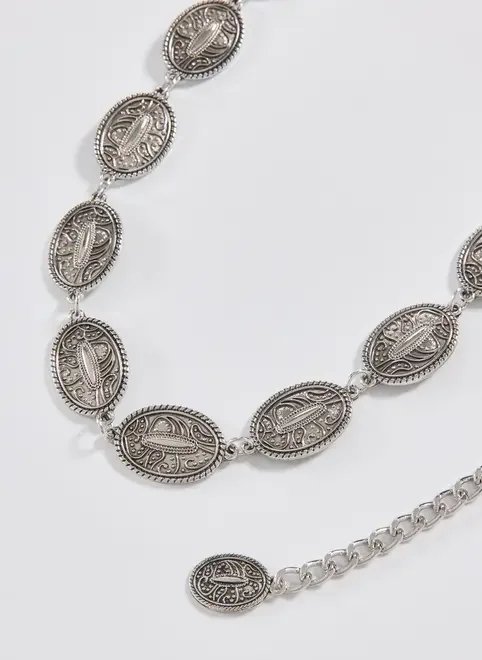 cinto corrente prateada cinto corrente prateada