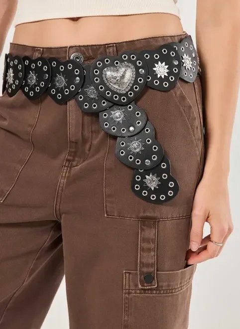 cinto largo boho coração cinto largo boho coração