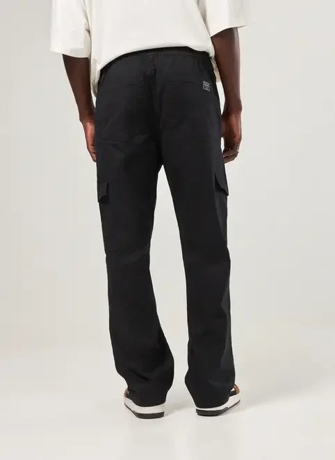 calça sarja reta cargo calça sarja reta cargo