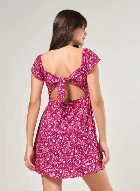 vestido curto estampa mística rosa vestido curto estampa mística rosa