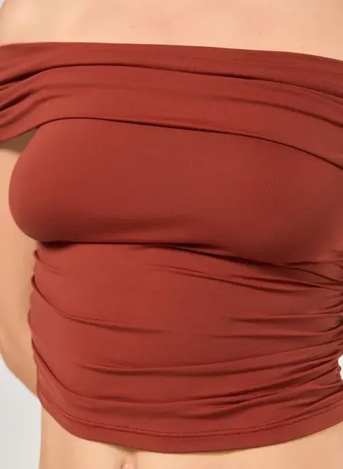 cropped poliamida ombro a ombro cropped poliamida ombro a ombro