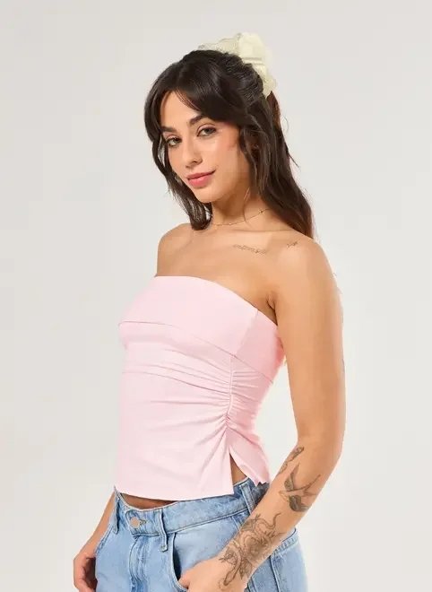 tube top pala virada franzido tube top pala virada franzido