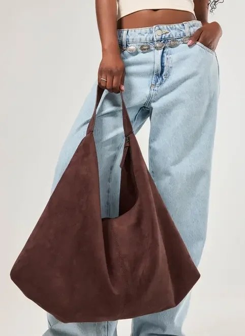 bolsa suede marrom bolsa suede marrom