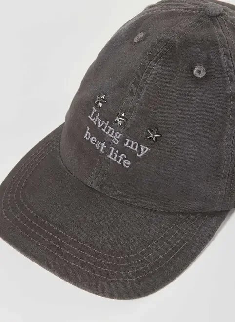 boné chumbo bordado best life boné chumbo bordado best life