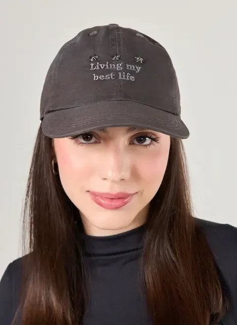 boné chumbo bordado best life boné chumbo bordado best life