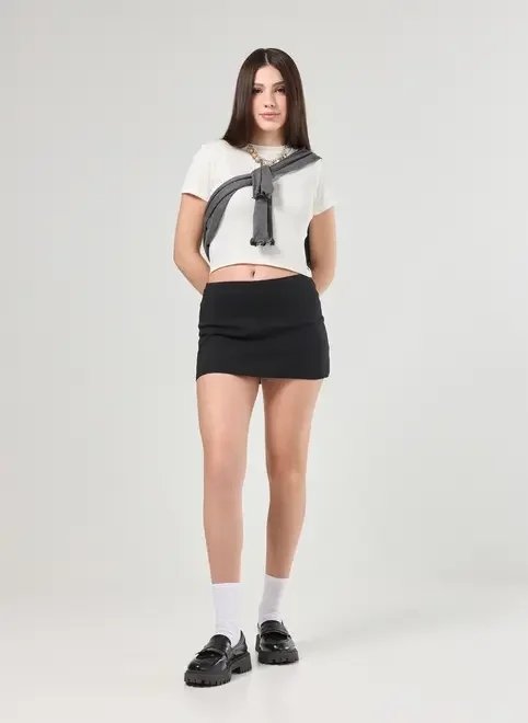 micro saia preta com shortinho micro saia preta com shortinho