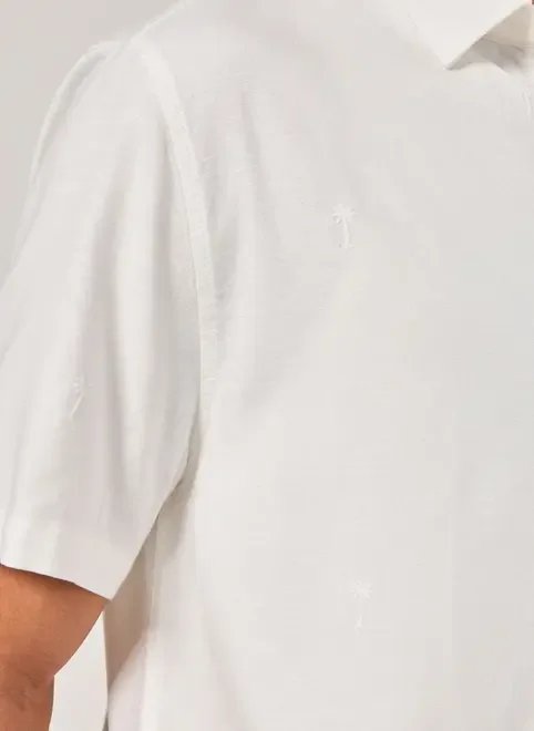 camisa linho off-white palmeira camisa linho off-white palmeira
