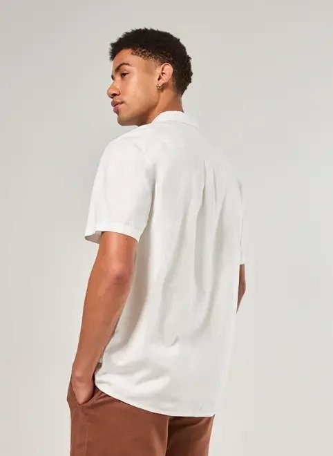 camisa linho off-white palmeira camisa linho off-white palmeira