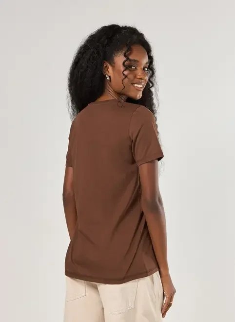 camiseta marrom estampa mística camiseta marrom estampa mística