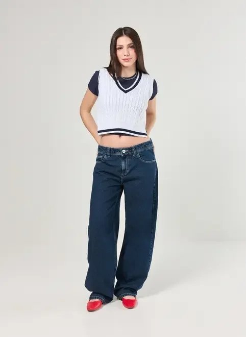 blusa estilo colete tricô off-white blusa estilo colete tricô off-white