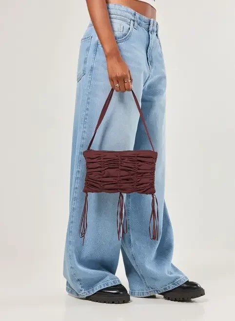 bolsa nylon com franzidos bolsa nylon com franzidos