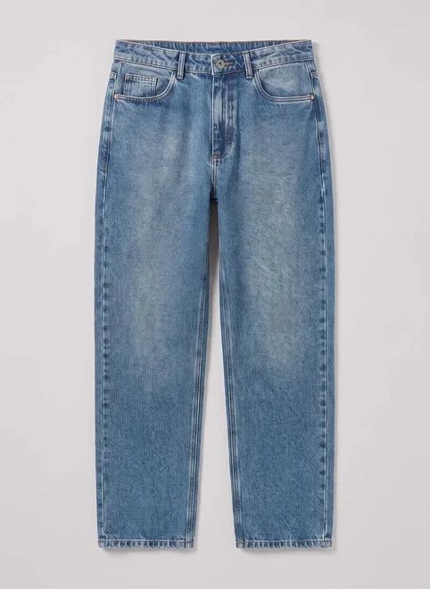 calça reta jeans médio calça reta jeans médio
