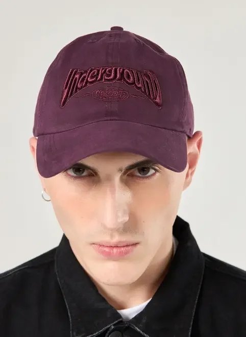 boné roxo bordado underground boné roxo bordado underground