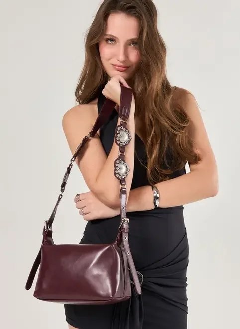 bolsa poliuretano vinho western bolsa poliuretano vinho western