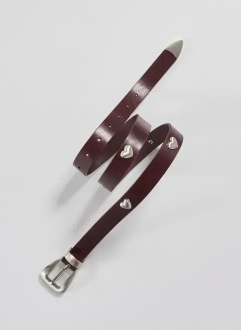 cinto poliuretano vinho corações cinto poliuretano vinho corações