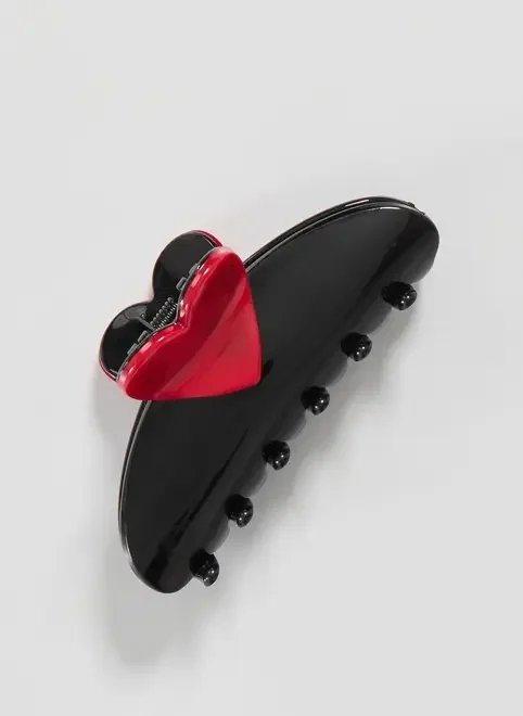 piranha de cabelo preta coração piranha de cabelo preta coração