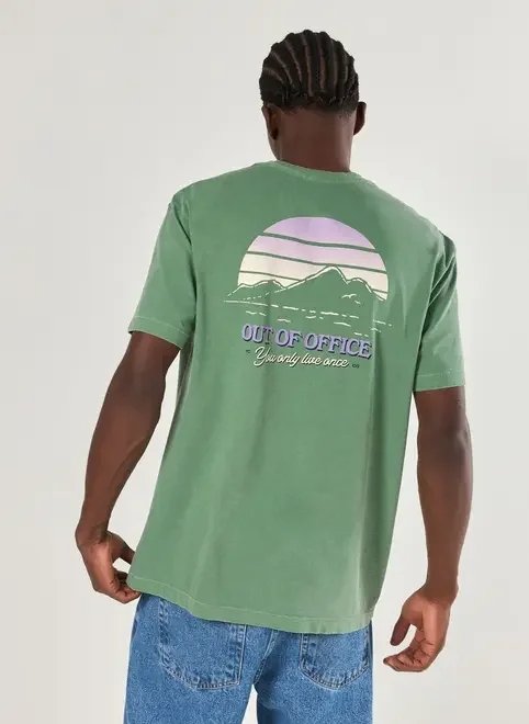 camiseta comfort verde montanhas camiseta comfort verde montanhas