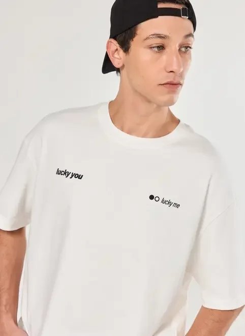 camiseta box off-white lucky you camiseta box off-white lucky you