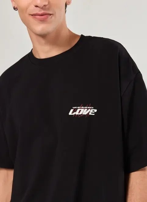 camiseta preta box love camiseta preta box love