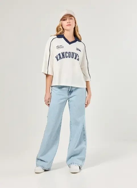 camiseta off-white esportiva com golinha camiseta off-white esportiva com golinha