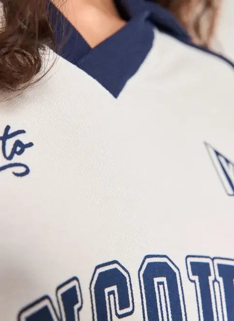 camiseta off-white esportiva com golinha camiseta off-white esportiva com golinha