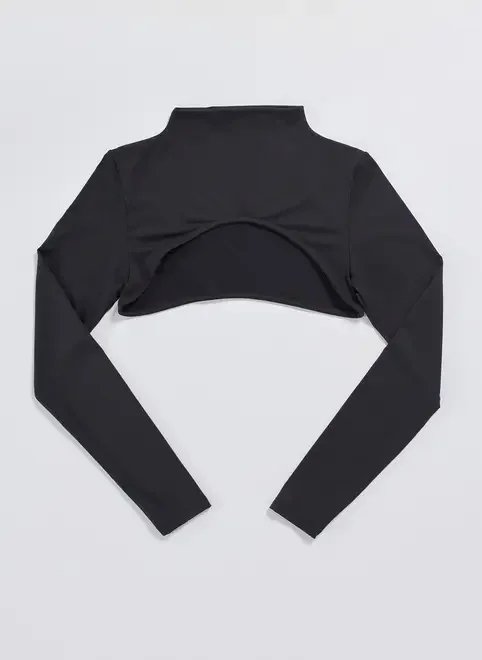 super cropped manga longa poliamida preta super cropped manga longa poliamida preta