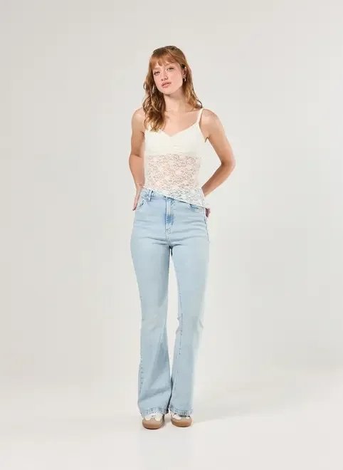 calça jeans flare cintura alta calça jeans flare cintura alta