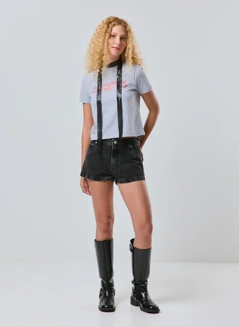 micro short jeans cintura baixa micro short jeans cintura baixa
