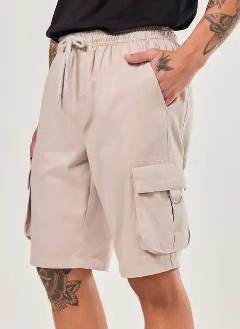 bermuda cargo em sarja bermuda cargo em sarja