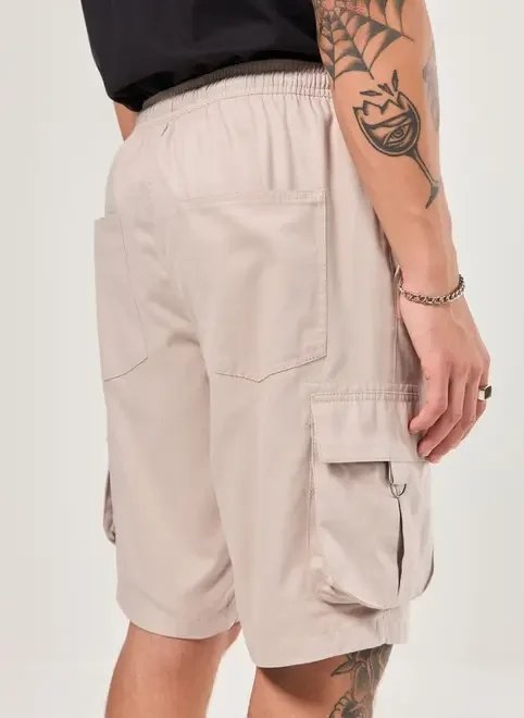 bermuda cargo em sarja bermuda cargo em sarja