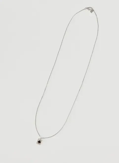 colar prateado carta colar prateado carta