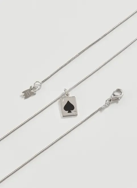 colar prateado carta colar prateado carta