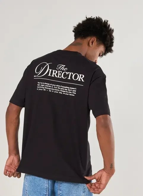camiseta comfort preta director camiseta comfort preta director