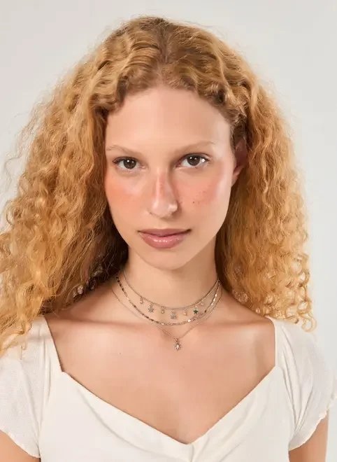 conjunto 3 colares prateados estrela conjunto 3 colares prateados estrela