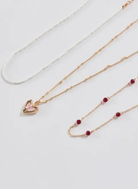 conjunto 3 colares dourados borboleta conjunto 3 colares dourados borboleta