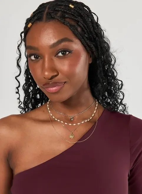 conjunto 4 colares sol dourado e prateado conjunto 4 colares sol dourado e prateado