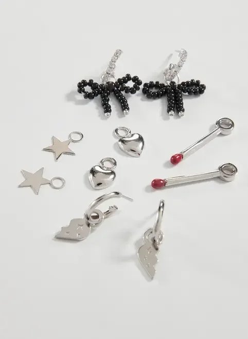 conjunto argolas prateadas personalizáveis conjunto argolas prateadas personalizáveis