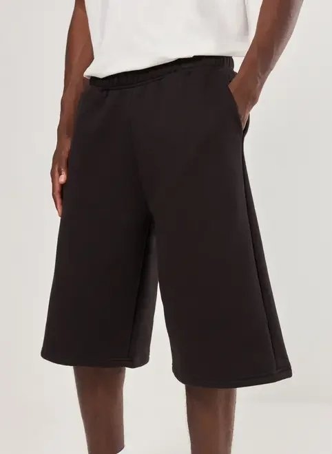 bermuda jorts de moletom preta bermuda jorts de moletom preta