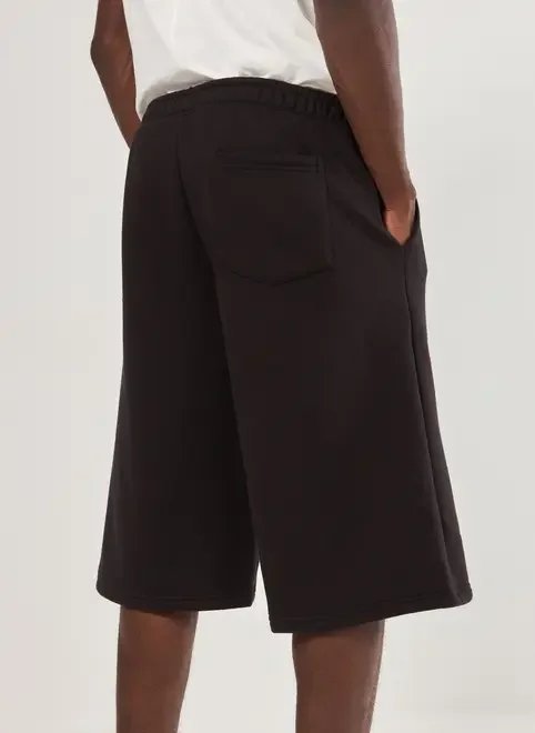 bermuda jorts de moletom preta bermuda jorts de moletom preta