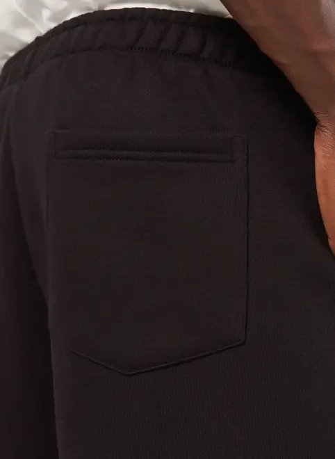 bermuda jorts de moletom preta bermuda jorts de moletom preta