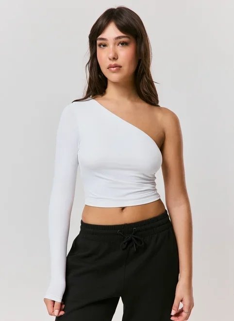 blusa manga longa única poliamida blusa manga longa única poliamida