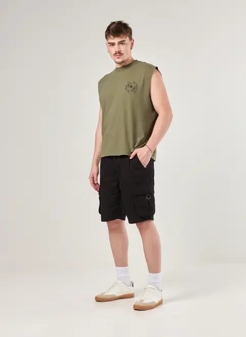 regata sleeveless box verde carpas regata sleeveless box verde carpas